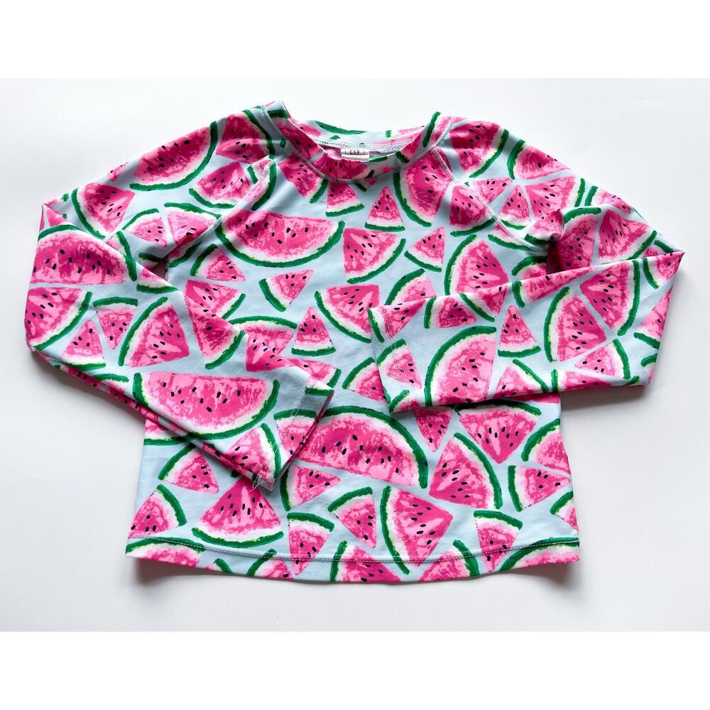 Girl's Gap Long Sleeve Colorful Watermelon Print Rash Guard Swim Shirt Size 5